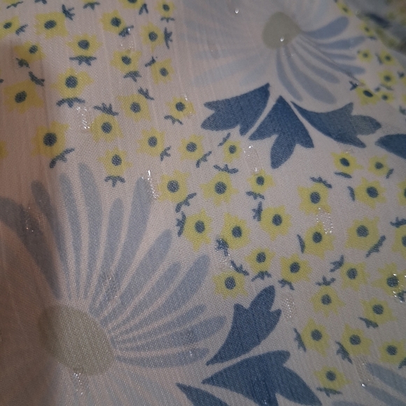 Ted Baker Suziiee Floral Long Sleeve Tiered Mini Dress In Sky Blue Size U.S 4 - Picture 2 of 13